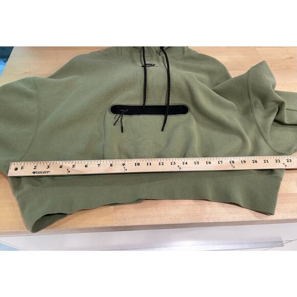 Nike Sweatshirt Women's XS Tech Fleece Oversized Crop Pullover Hoodie DR4973 334 - Picture 6 of 8